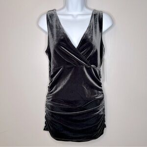 Equestrian‎ Design Grey Velvet Mini Dress Size M NWT